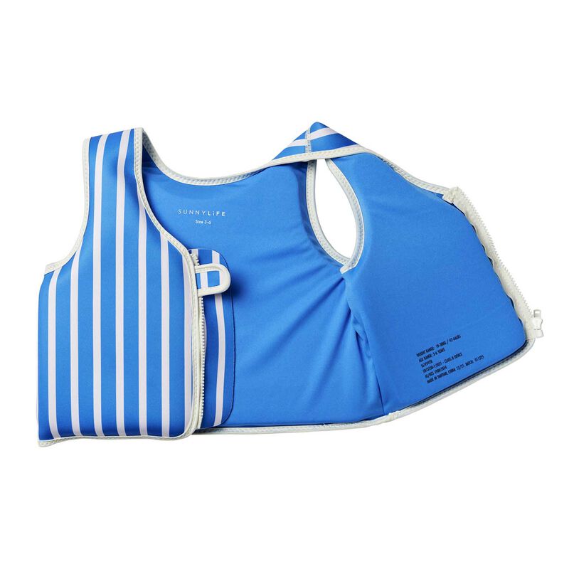 SUNNYLiFE Float Vest 3-6 Tino The Tiger Blue image number 2